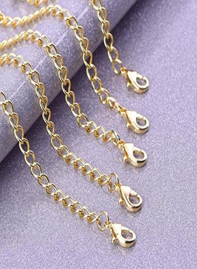 Hanging tree Jewelry Making Findings Extenders DIY Chain for Necklace Bracelet with Lobster Clasp 3Inchs (10pcs Gold) - Image 3